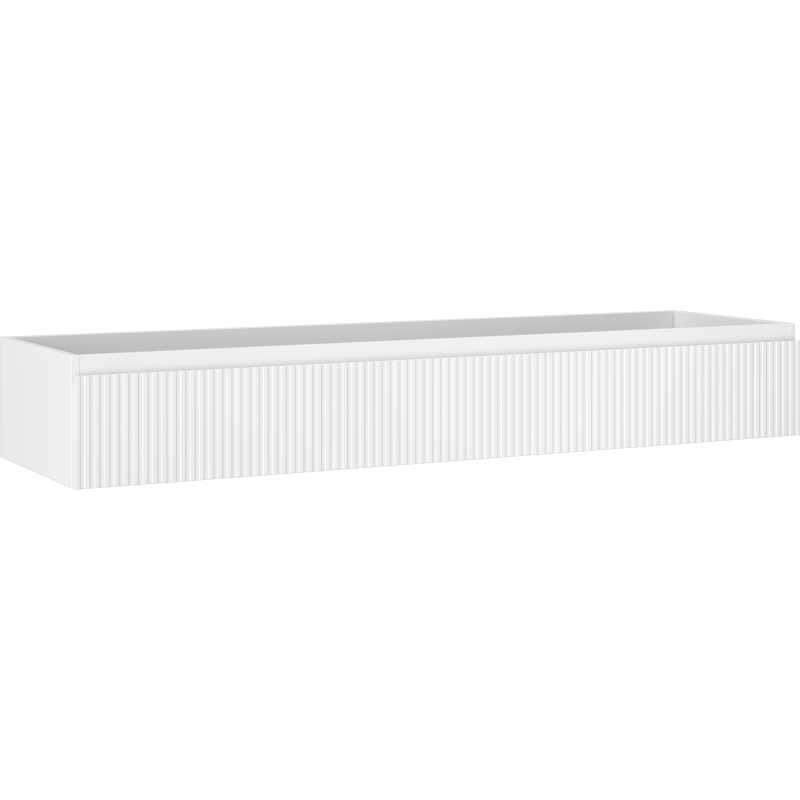 Mexen Rivel dulap de baie sub lavoar 160 cm, 1 sertar, canelată, alb mat - 91A20-16023-1-BF01