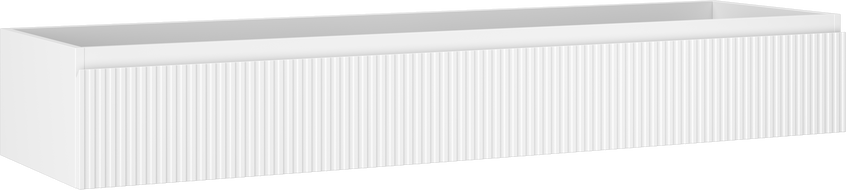 Mexen Rivel dulap de baie sub lavoar 160 cm, 1 sertar, canelată, alb mat - 91A20-16023-1-BF01