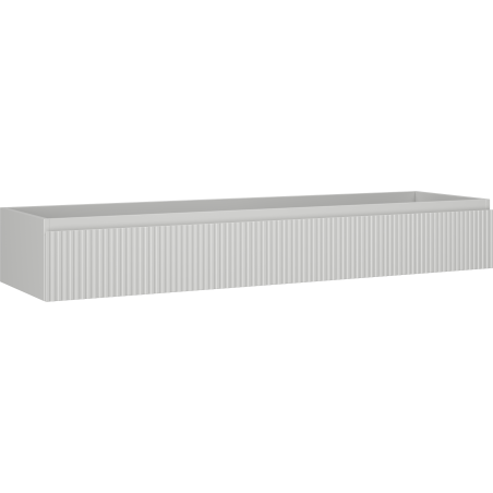 Mexen Rivel fürdőszobai mosdószekrény 160 cm, 1 fiók, bordázott, szürke matt - 91A20-16023-1-BF62
