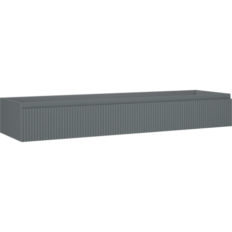 Mexen Rivel dulap baie sub lavoar 160 cm, 1 sertar, canelat, grafit mat - 91A20-16023-1-BF66