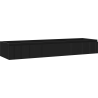 Mexen Rivel dulap baie sub lavoar 160 cm, 1 sertar, fațetat, negru mat - 91A20-16023-1-BF71