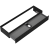 Mexen Rivel dulap baie sub lavoar 160 cm, 1 sertar, fațetat, negru mat - 91A20-16023-1-BF71