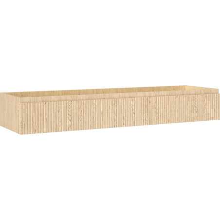 Mexen Rivel dulap de baie sub chiuvetă 160 cm, 1 sertar, cu caneluri, stejar - 91A20-16023-1-BF81