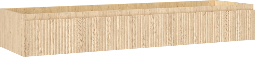 Mexen Rivel fürdőszobai mosdószekrény 160 cm, 1 fiókos, bordázott, tölgy - 91A20-16023-1-BF81