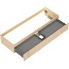 Mexen Rivel dulap baie sub lavoar 140 cm, 1 sertar, nervurat, stejar - 91A20-14023-1-BF81