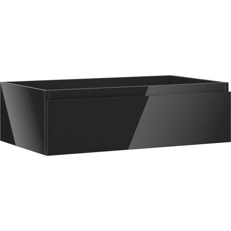 Mexen Orio dulap baie sub chiuvetă 80 cm, 1 sertar, negru lucios - 91A10-08023-1-BF70