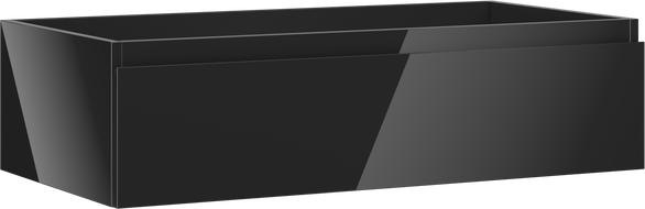 Mexen Orio dulap baie sub chiuvetă 90 cm, 1 sertar, negru lucios - 91A10-09023-1-BF70