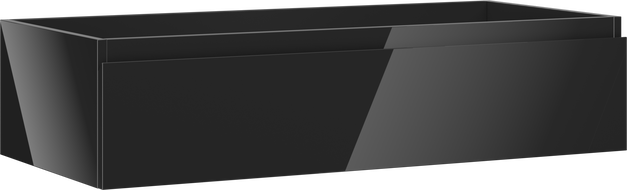 Mexen Orio dulap baie sub lavoar 100 cm, 1 sertar, negru lucios - 91A10-10023-1-BF70