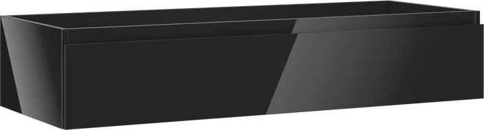 Mexen Orio dulap baie pentru lavoar 120 cm, 1 sertar, negru lucios - 91A10-12023-1-BF70