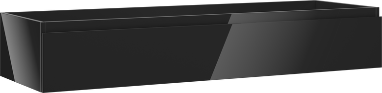 Mexen Orio dulap de baie pentru lavoar 140 cm, 1 sertar, negru lucios - 91A10-14023-1-BF70