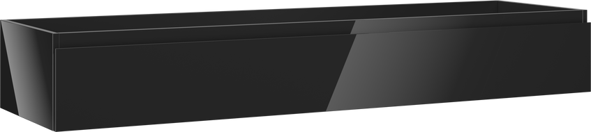 Mexen Orio dulap de baie sub chiuvetă 160 cm, 1 sertar, negru lucios - 91A10-16023-1-BF70