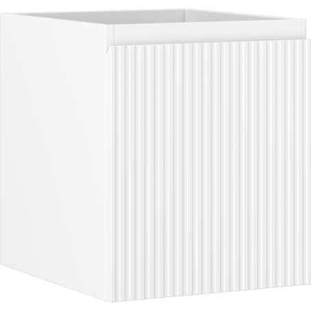 Mexen Rivel dulap baie pentru chiuvetă 40 cm, 1 sertar, cu caneluri, alb mat - 91A20-04047-1-BF01