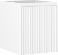 Mexen Rivel fürdőszobai mosdószekrény 40 cm, 1 fiókos, bordázott, fehér matt - 91A20-04047-1-BF01
