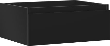 Mexen Orio fürdőszobai mosdószekrény 60 cm, 1 fiók, fekete matt - 91A10-06023-1-BF71