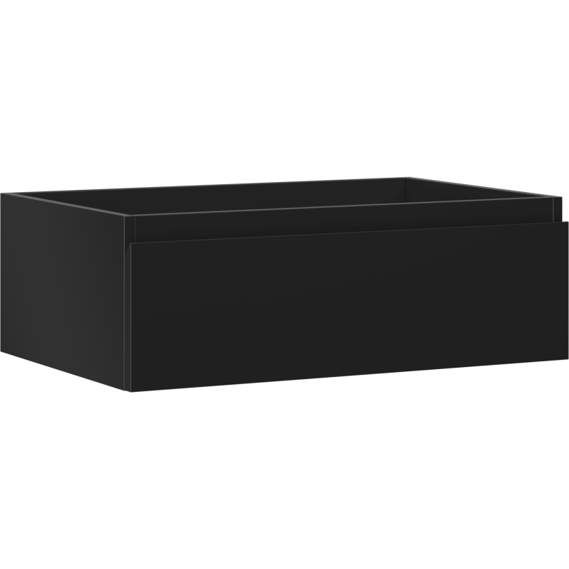 Mexen Orio 70 cm-es fürdőszobai szekrény mosdóhoz, 1 fiók, fekete matt - 91A10-07023-1-BF71