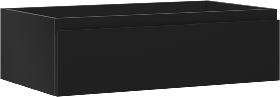 Mexen Orio fürdőszobai mosdószekrény 80 cm, 1 fiók, fekete matt - 91A10-08023-1-BF71