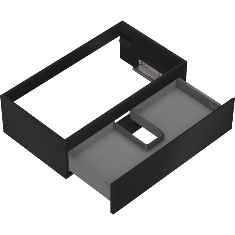 Mexen Orio dulap baie sub lavoar 80 cm, 1 sertar, negru mat - 91A10-08023-1-BF71