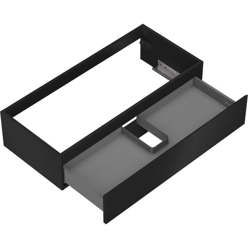 Mexen Orio dulap baie sub chiuvetă 100 cm, 1 sertar, negru mat - 91A10-10023-1-BF71
