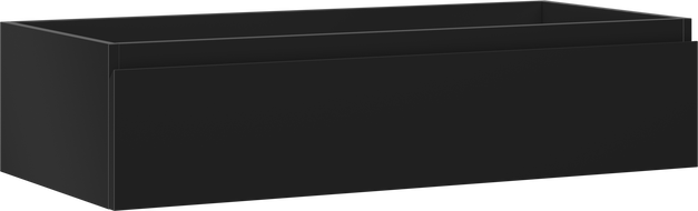 Mexen Orio fürdőszobai szekrény mosdó alá 100 cm, 1 fiók, fekete matt - 91A10-10023-1-BF71