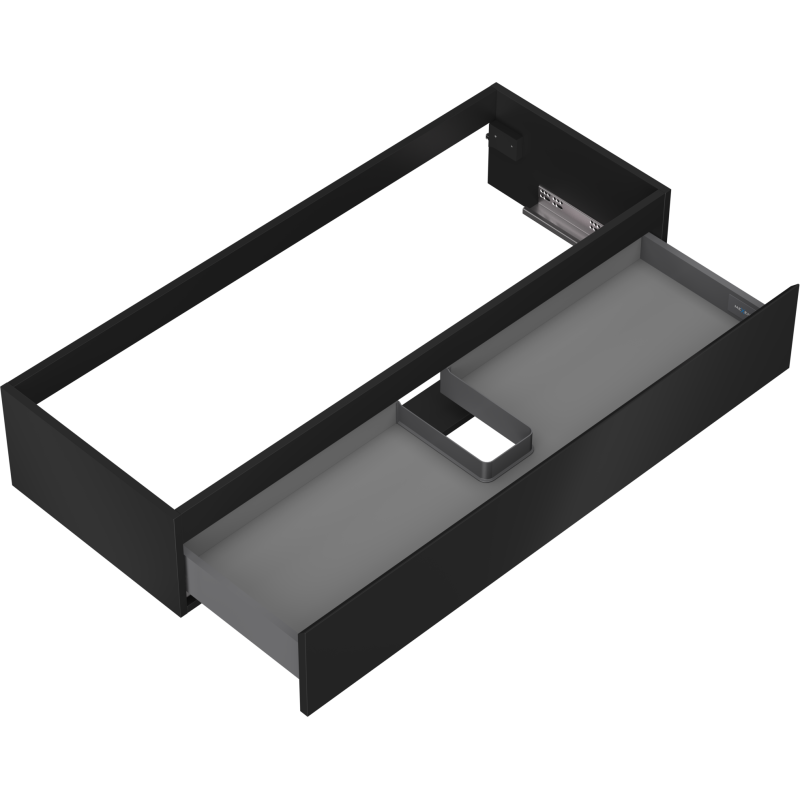 Mexen Orio dulap baie sub lavoar 120 cm, 1 sertar, negru mat - 91A10-12023-1-BF71