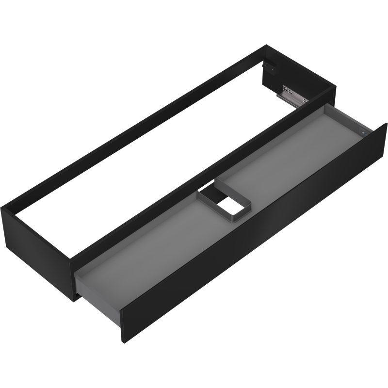 Mexen Orio dulap baie sub lavoar 160 cm, 1 sertar, negru mat - 91A10-16023-1-BF71