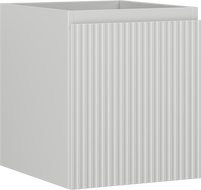 Mexen Rivel 40 cm-es fürdőszobai mosdó alatti szekrény, 1 fiók, bordázott, szürke matt - 91A20-04047-1-BF62