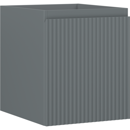Mexen Rivel dulap baie sub lavoar 40 cm, 1 sertar, canelat, gri mat - 91A20-04047-1-BF66
