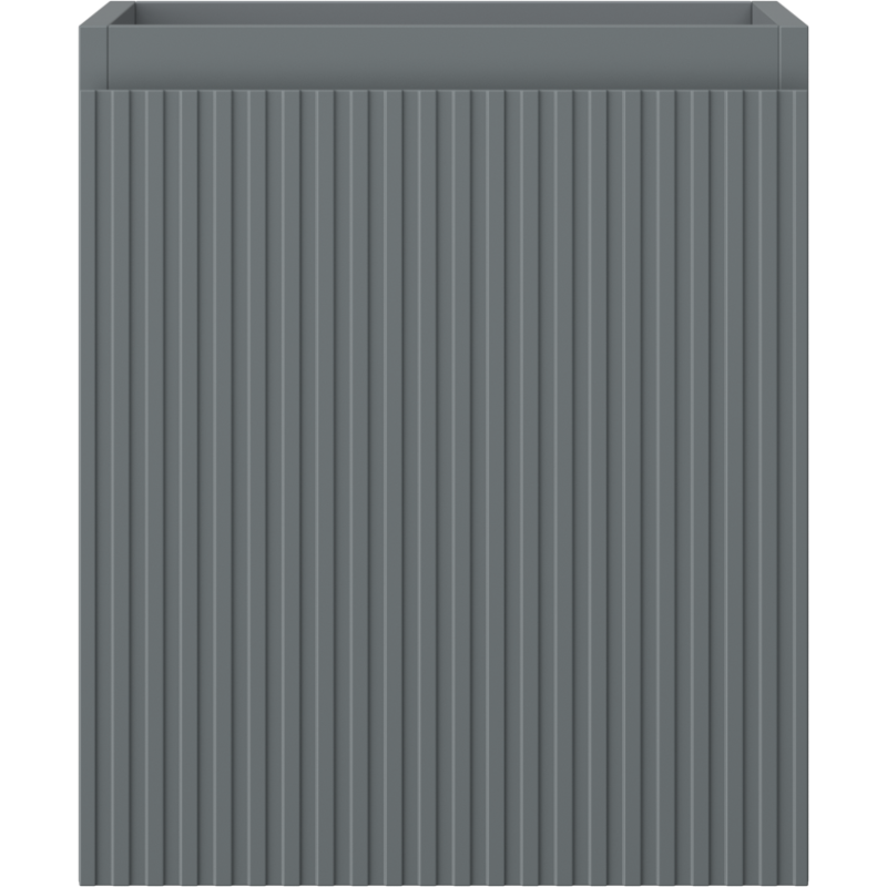 Mexen Rivel 40 cm-es mosdó alatti fürdőszobaszekrény, 1 fiók, bordázott, szürke matt - 91A20-04047-1-BF66