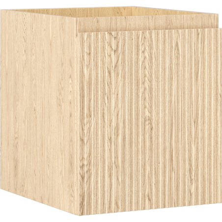 Mexen Rivel mosdószobai szekrény 40 cm, 1 fiók, bordázott, tölgy - 91A20-04047-1-BF81