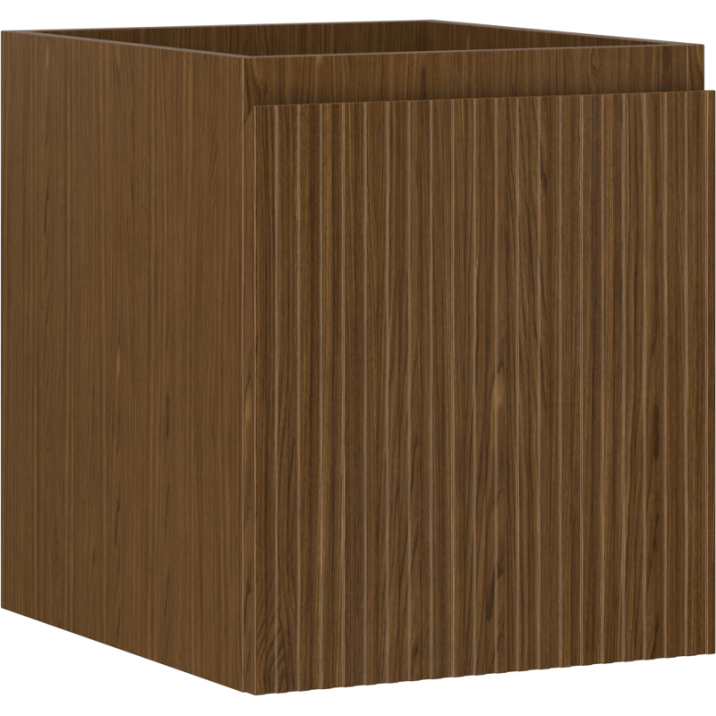 Mexen Rivel dulap baie de 40 cm, 1 sertar, riflat, nuc - 91A20-04047-1-BF86