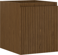 Mexen Rivel 40 cm-es fürdőszobai szekrény mosdó alá, 1 fiók, rétegelt, dió - 91A20-04047-1-BF86