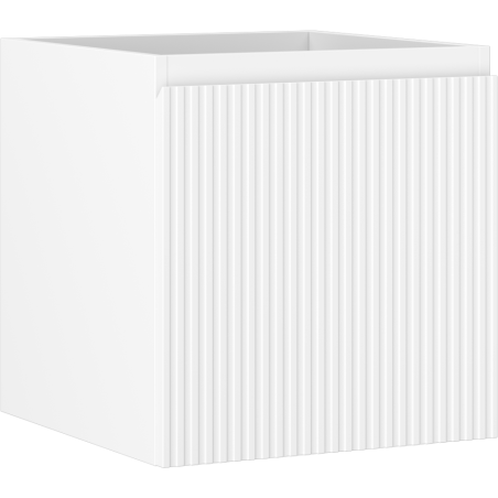 Mexen Rivel dulap baie sub lavoar 45 cm, 1 sertar, canelat, alb mat - 91A20-04547-1-BF01