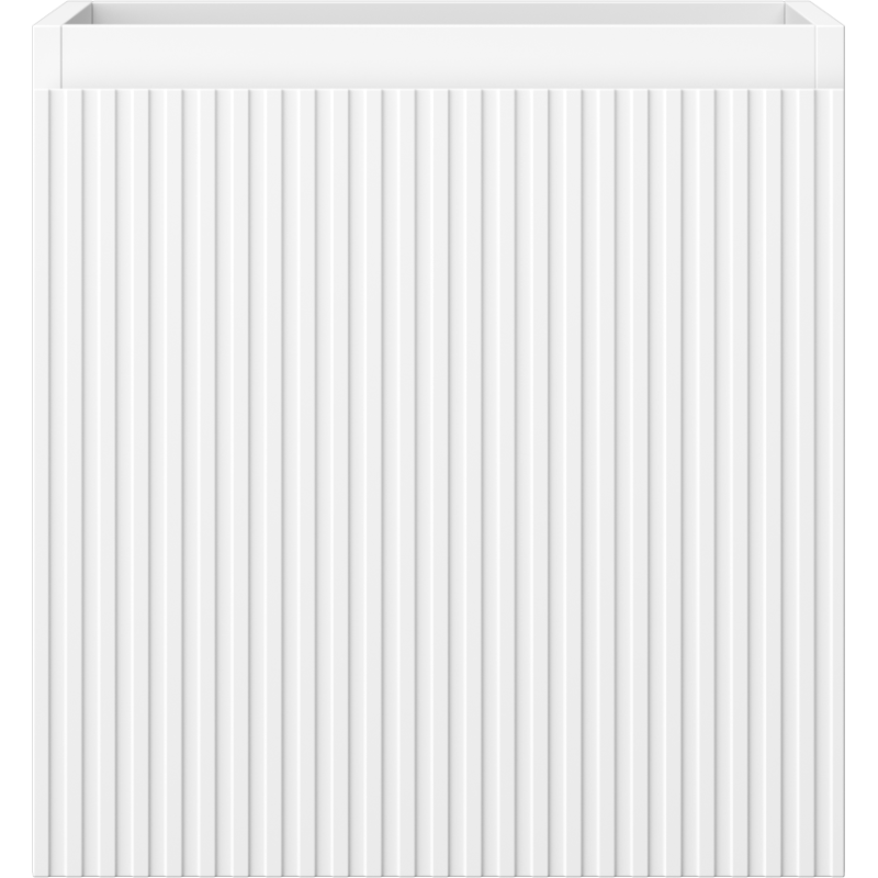 Mexen Rivel fürdőszobai mosdópult szekrény 45 cm, 1 fiók, rovátkolt, fehér matt - 91A20-04547-1-BF01