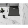 Mexen Stone+ 100 x 90 cm-es négyszögletes kompozit zuhanytálca, antracit - 44719010
