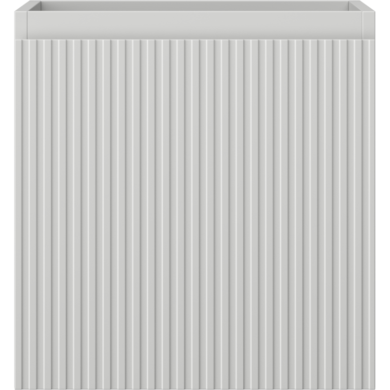 Mexen Rivel fürdőszobai szekrény mosdóhoz, 45 cm, 1 fiók, bordázott, szürke matt - 91A20-04547-1-BF62