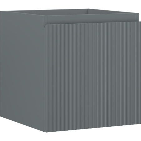 Mexen Rivel dulap baie sub chiuvetă 45 cm, 1 sertar, riflat, grafit mat - 91A20-04547-1-BF66