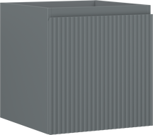 Mexen Rivel dulap sub chiuvetă baie 45 cm, 1 sertar, riflat, grafit mat - 91A20-04547-1-BF66