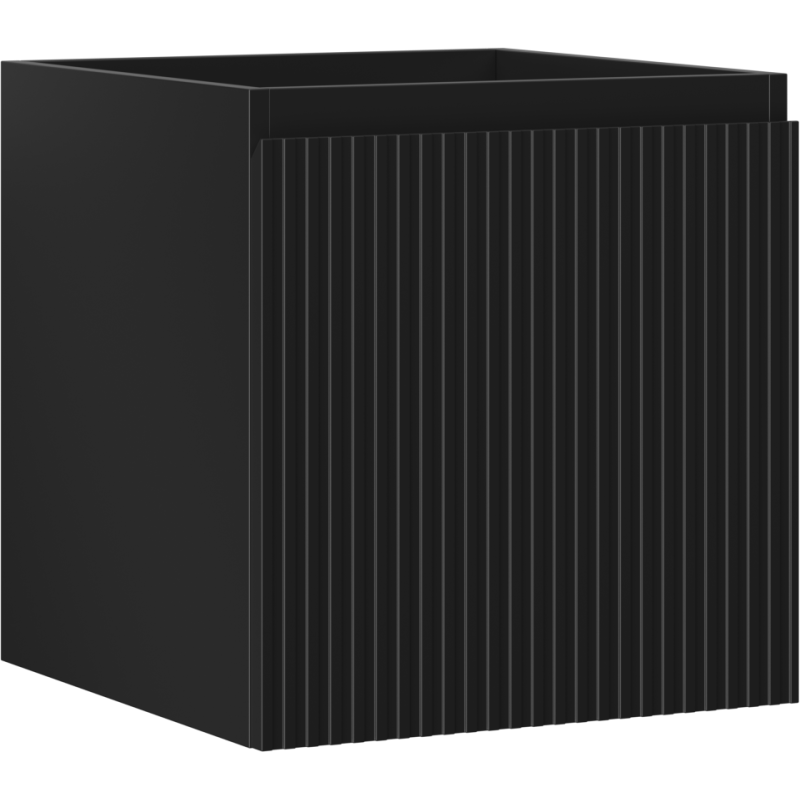 Mexen Rivel dulap baie sub chiuvetă 45 cm, 1 sertar, canelat, negru mat - 91A20-04547-1-BF71