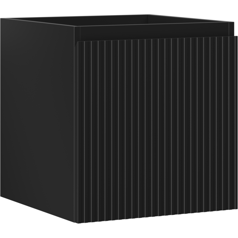 Mexen Rivel dulap pentru lavoar de baie 45 cm, 1 sertar, canelat, negru mat - 91A20-04547-1-BF71