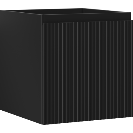 Mexen Rivel dulap baie sub chiuvetă 45 cm, 1 sertar, canelat, negru mat - 91A20-04547-1-BF71