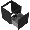 Mexen Rivel dulap pentru lavoar de baie 45 cm, 1 sertar, canelat, negru mat - 91A20-04547-1-BF71
