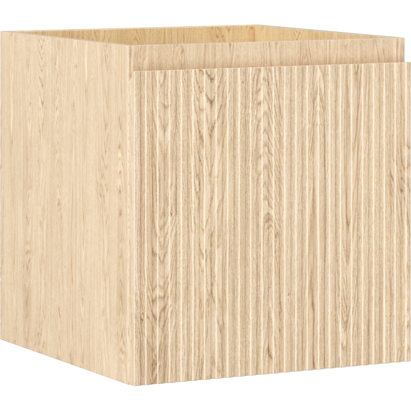 Mexen Rivel dulap de baie sub lavoar 45 cm, 1 sertar, riflat, stejar - 91A20-04547-1-BF81