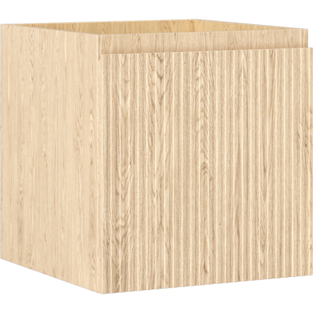Mexen Rivel dulap de baie sub lavoar 45 cm, 1 sertar, riflat, stejar - 91A20-04547-1-BF81