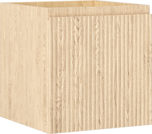 Mexen Rivel 45 cm-es fürdőszobai szekrény mosdó alá, 1 fiók, bordázott, tölgy - 91A20-04547-1-BF81
