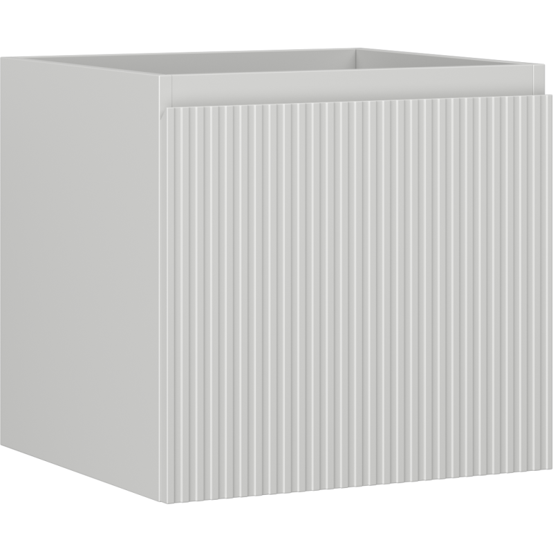 Mexen Rivel dulap baie sub chiuvetă 50 cm, 1 sertar, riflat, gri mat - 91A20-05047-1-BF62
