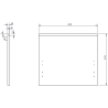 Mexen Rivel dulap de baie sub lavoar 50 cm, 1 sertar, canelat, negru mat - 91A20-05047-1-BF71