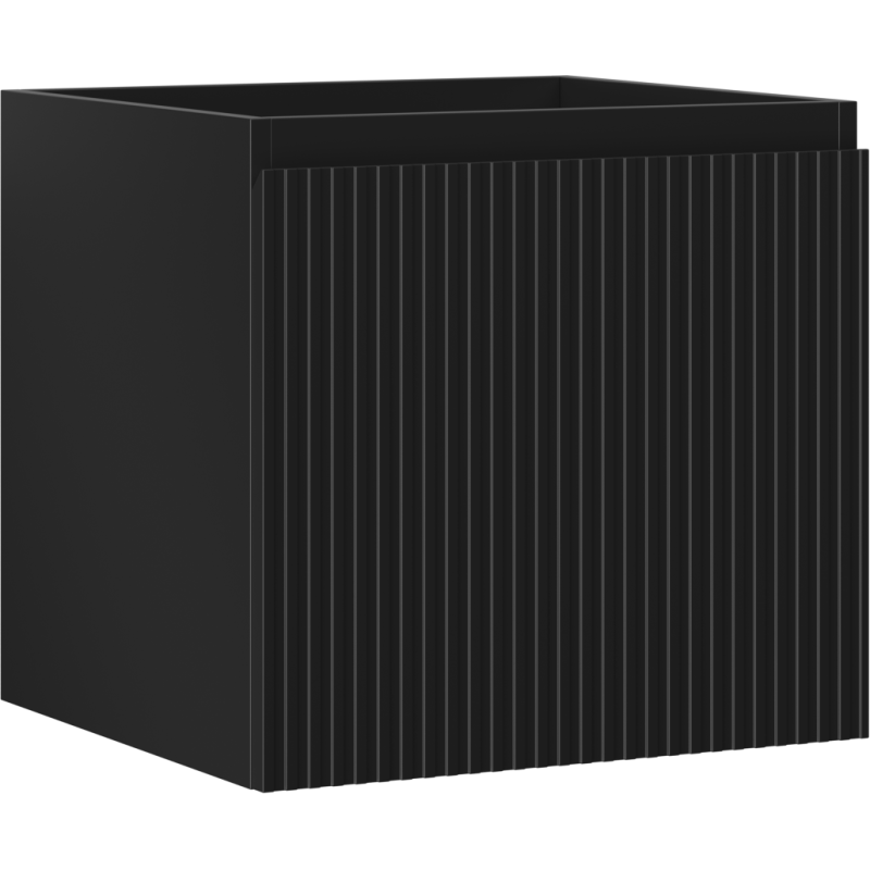 Mexen Rivel dulap baie sub lavoar 50 cm, 1 sertar, sită tubulară, negru mat - 91A20-05047-1-BF71