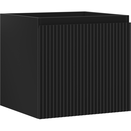Mexen Rivel dulap de baie sub lavoar 50 cm, 1 sertar, canelat, negru mat - 91A20-05047-1-BF71