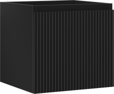 Mexen Rivel dulap baie sub lavoar 50 cm, 1 sertar, sită tubulară, negru mat - 91A20-05047-1-BF71