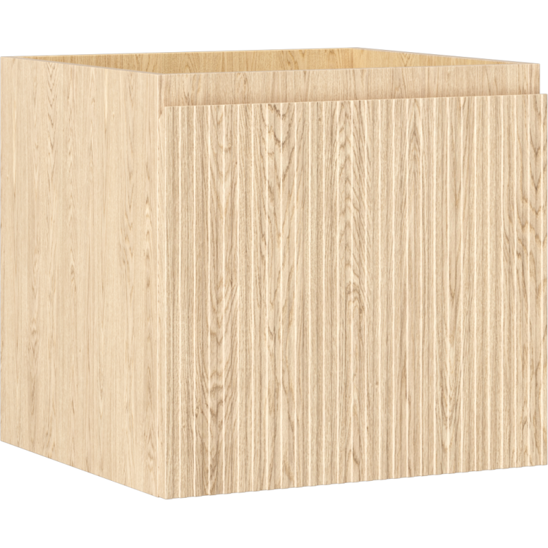 Mexen Rivel dulap pentru baie sub lavoar 50 cm, 1 sertar, canelat, stejar - 91A20-05047-1-BF81